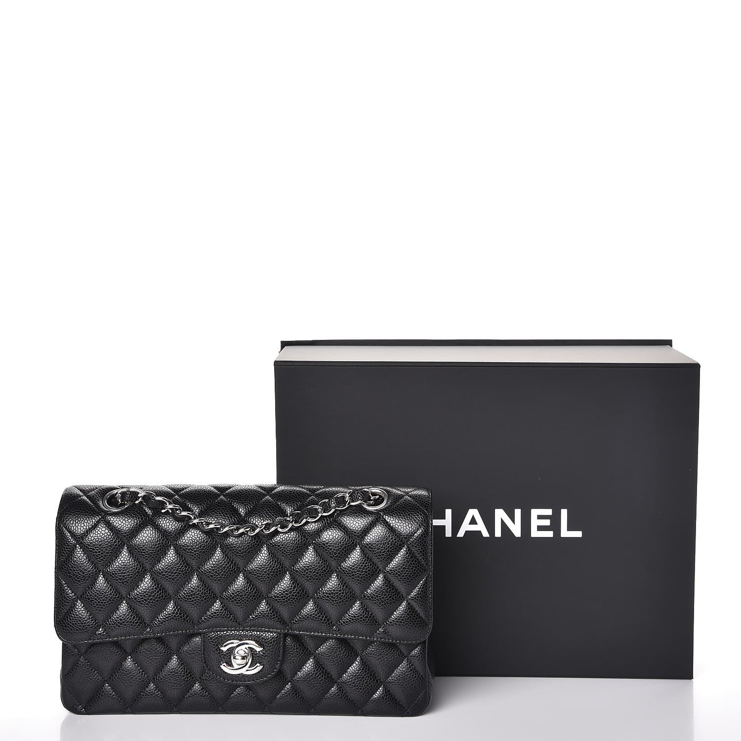 Chanel Caviar Quilted Medium Double Flap Black 10 of 10