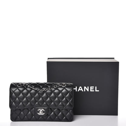 Chanel Caviar Quilted Medium Double Flap Black 10 of 10