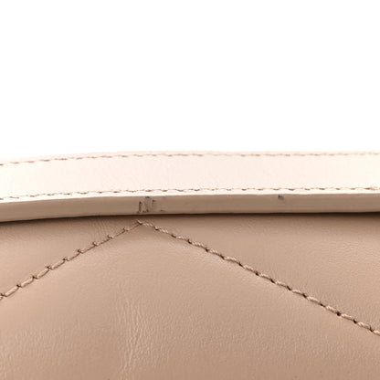 Saint Laurent Calfskin Y Quilted Monogram Small Loulou Chain Satchel Dark Beige 11 of 12