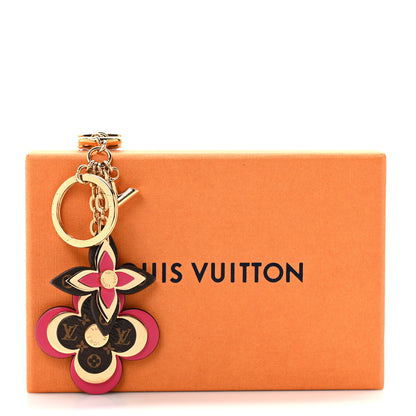 Louis Vuitton Monogram Blooming Flowers Bag Charm Key Holder Brown 4 of 4