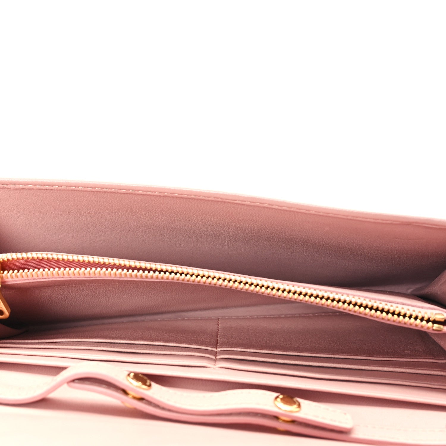 Miu Miu Nappa Matelasse Wallet On Chain Orchidea 5 of 11