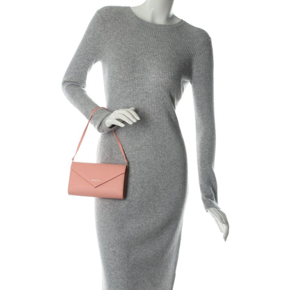 Balenciaga Calfskin Papier Money Convertible Clutch Vieux Rose 2 of 6