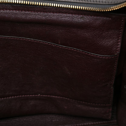 Celine Crocodile Embossed Nubuck Medium Trapeze Grey 17 of 29