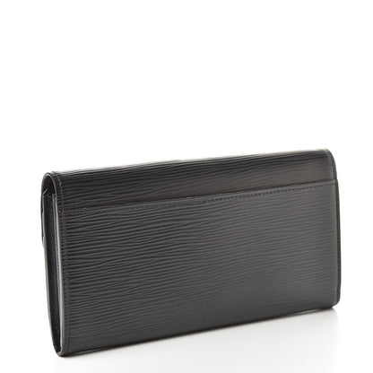 Louis Vuitton Epi Sarah Wallet NM Black 3 of 9