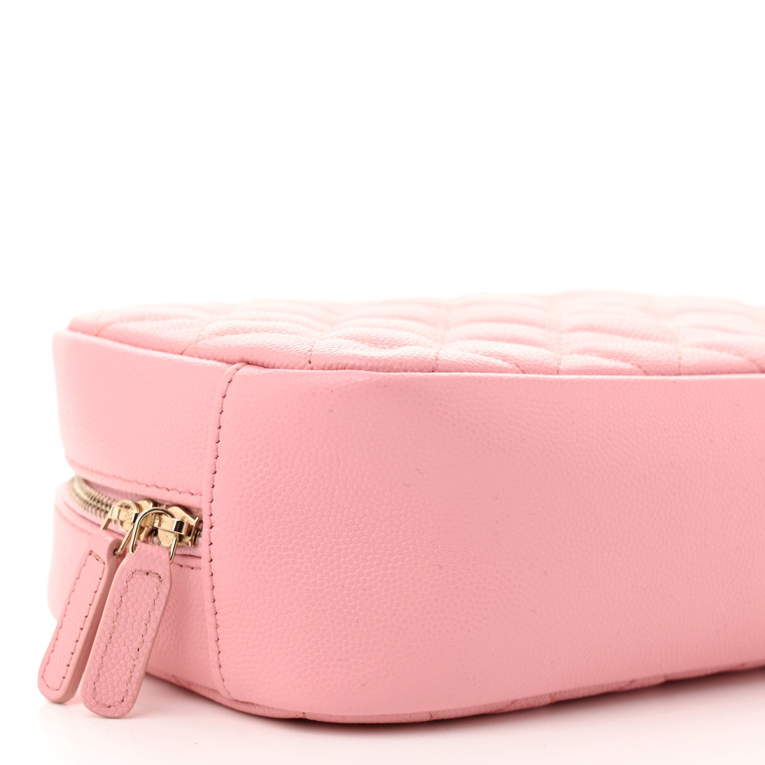 Chanel Caviar Quilted Medium Curvy Pouch Cosmetic Case Light Pink 9 of 10
