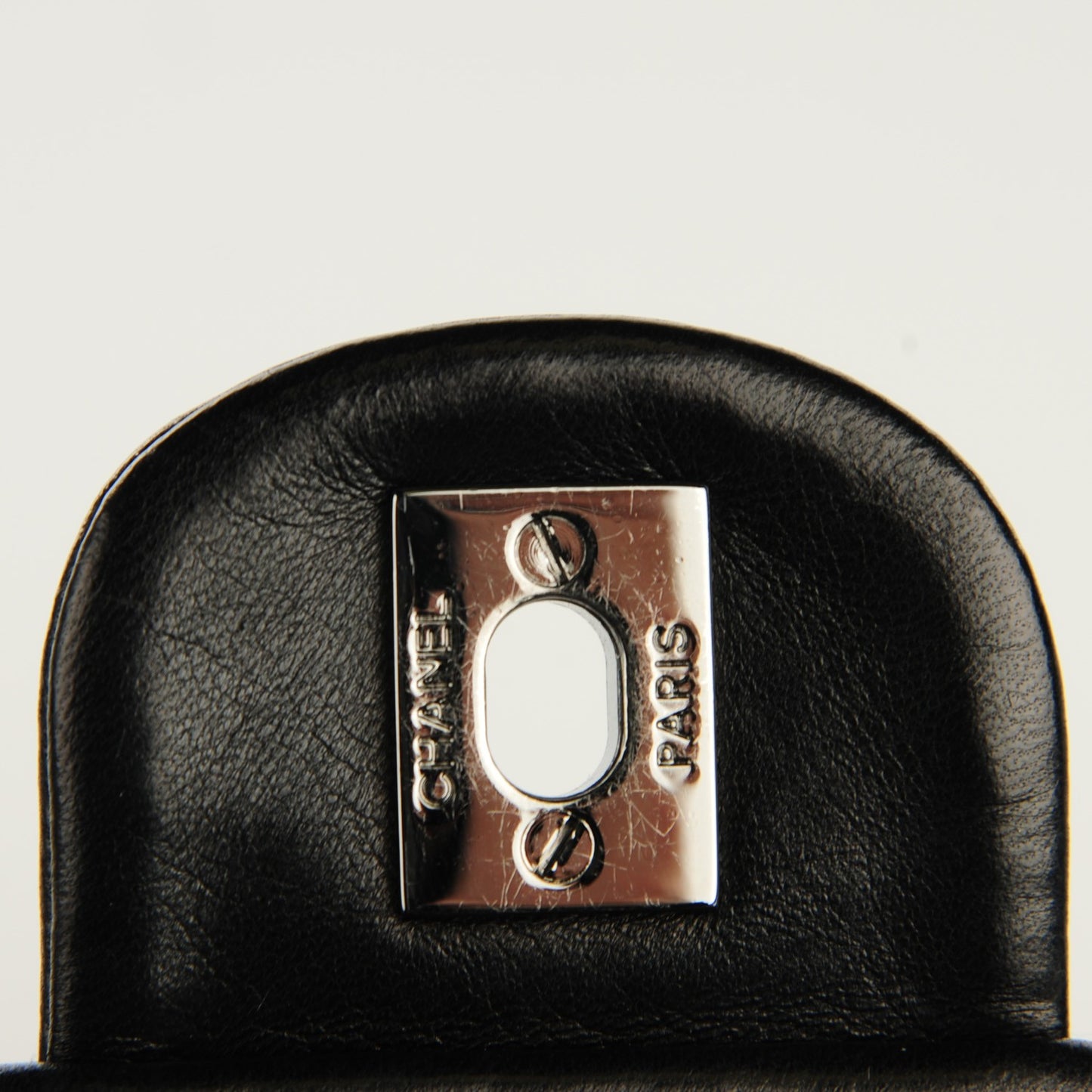 Lambskin Embroidered Medium Camellia Flap Black