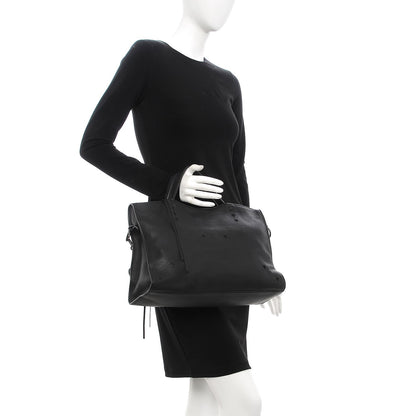 Balenciaga Veau Soyeux Perforated Blackout Hardware City Black 3 of 9