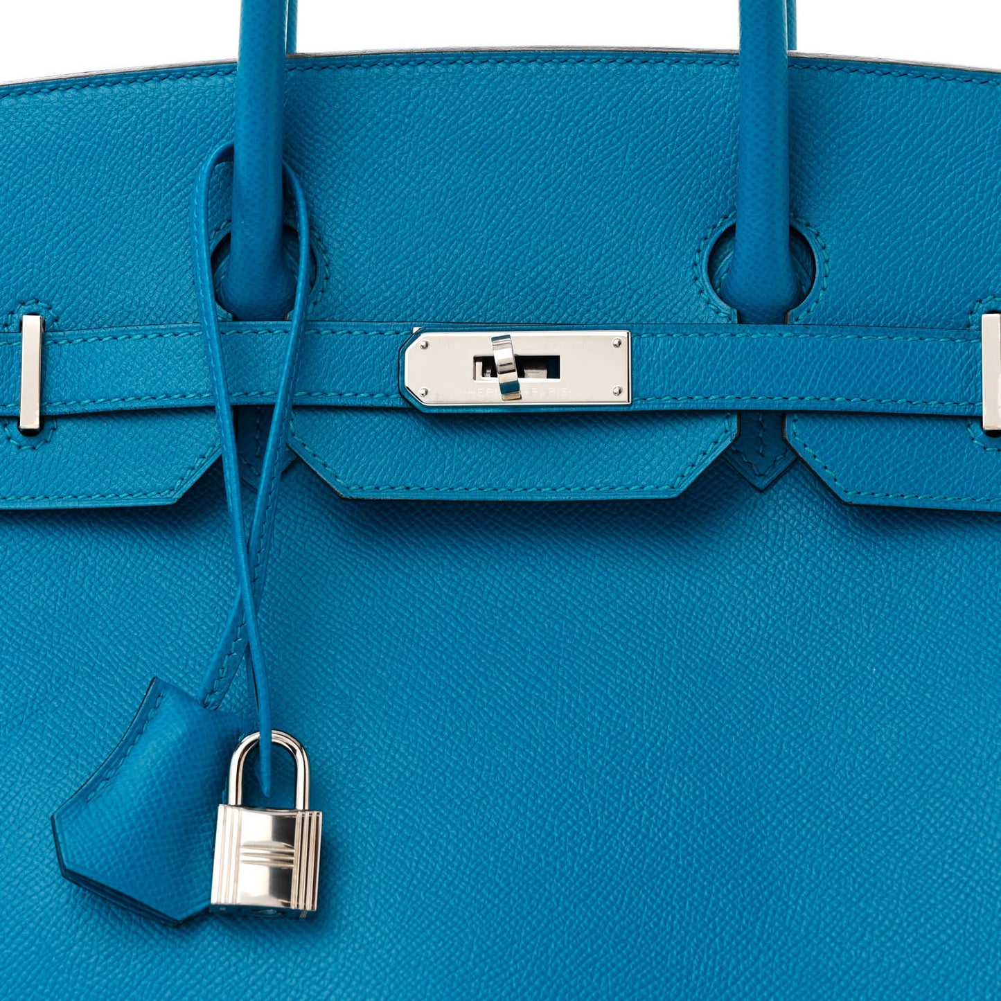 Epsom Birkin 35 Bleu Zanzibar