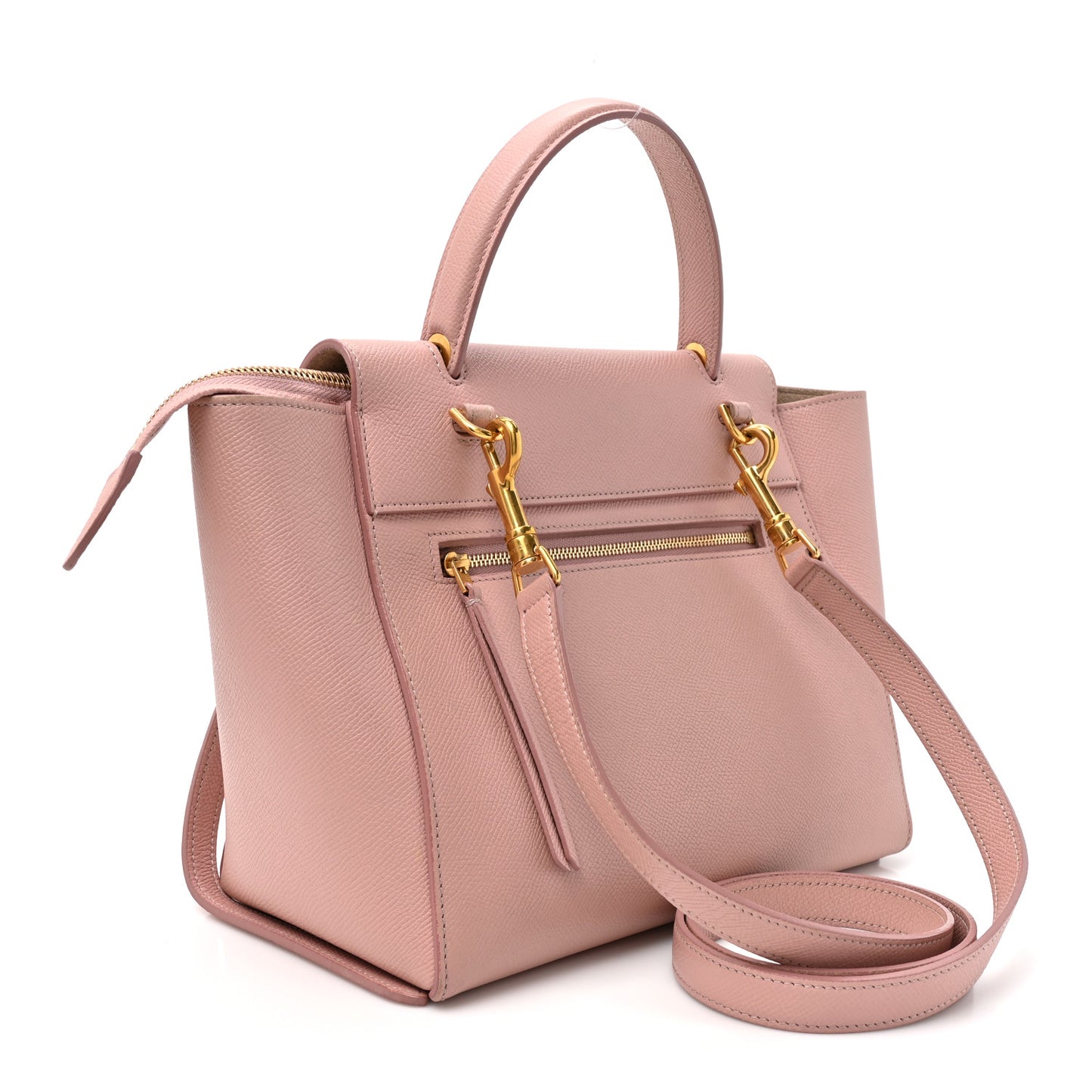 Baby Grained Calfskin Micro Belt Bag Vintage Pink