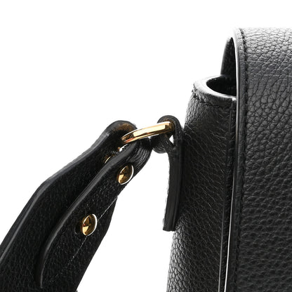 Burberry Grainy Calfskin Vintage Check Note Crossbody Bag Black 11 of 12