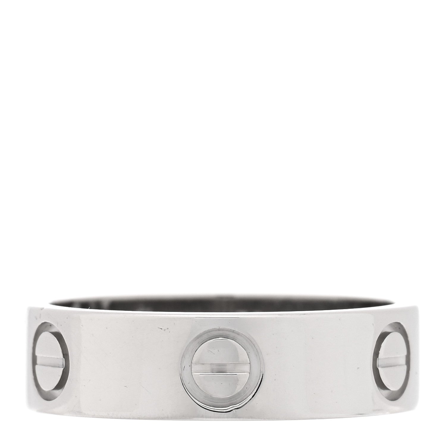 Cartier Platinum 5.5mm LOVE Ring 56 7.5 1 of 5