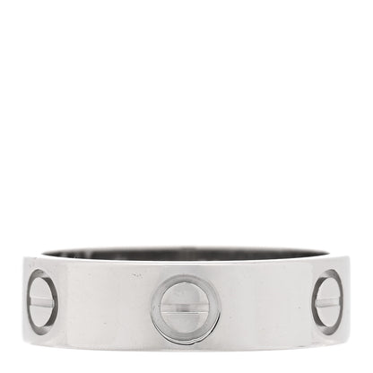 Cartier Platinum 5.5mm LOVE Ring 56 7.5 1 of 5