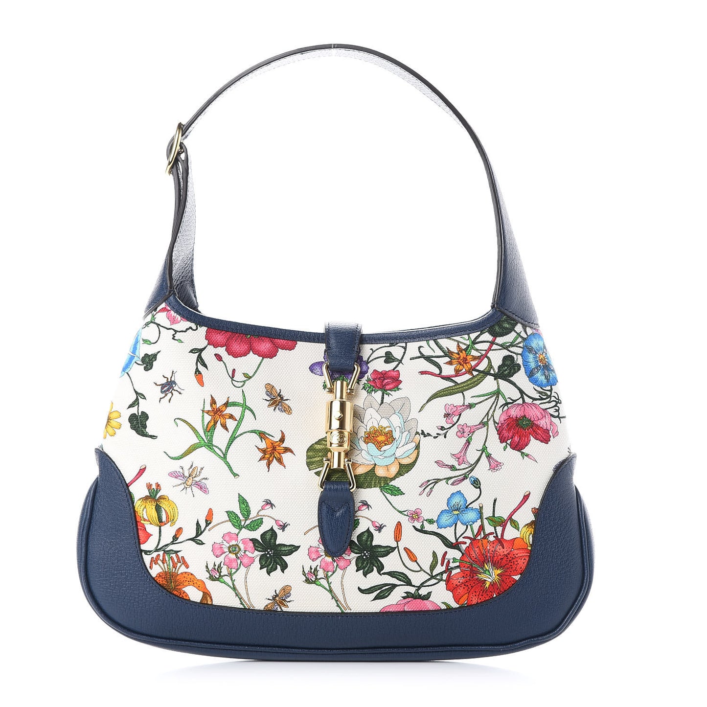 Canvas Flora Medium Jackie Hobo Blue Agata