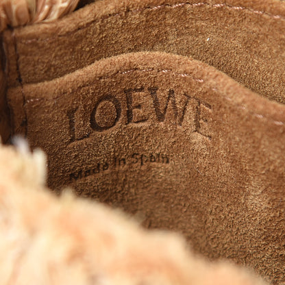Loewe Calfskin Raffia Mini Gate Crossbody Bag Natural Tan 6 of 7