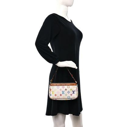 Louis Vuitton Monogram Multicolor Pochette Accessories White 2 of 10