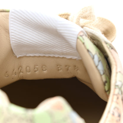 Gucci X LIBERTY OF LONDON Calfskin Infinity Tracy Womens Rhyton Sneakers 37.5 Mint Peach 8 of 9