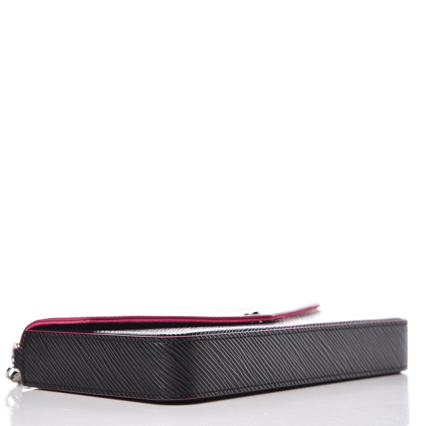 Epi Pochette Felicie Black Hot Pink