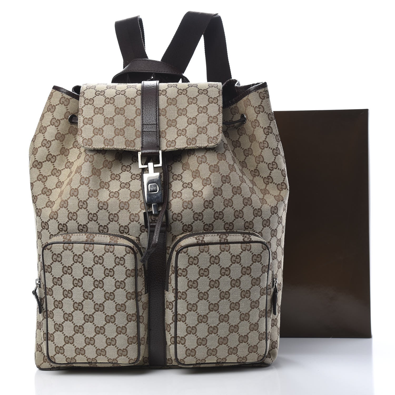 Gucci Monogram Backpack Dark Brown 12 of 12