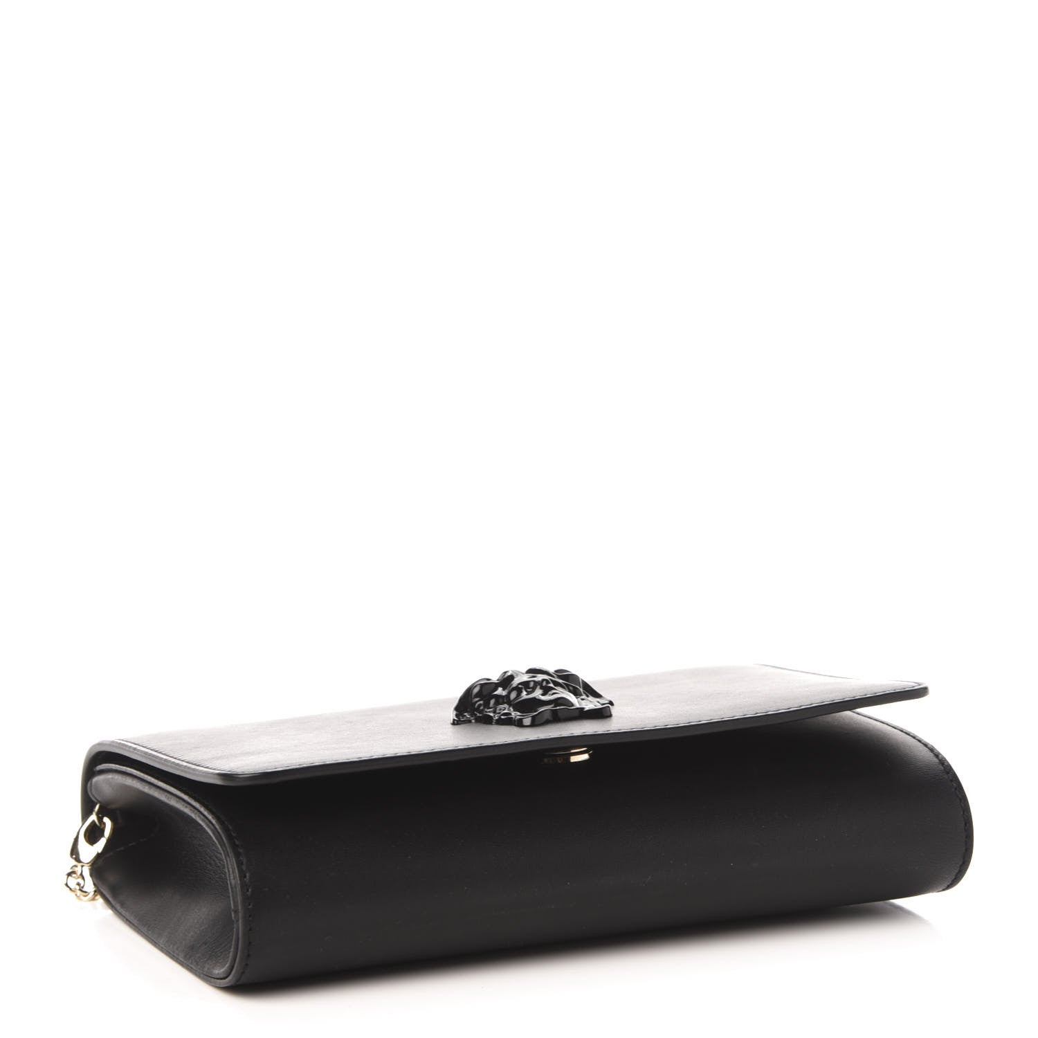 Versace Vitello Palazzo Medusa Evening Clutch Bag Black 4 of 12