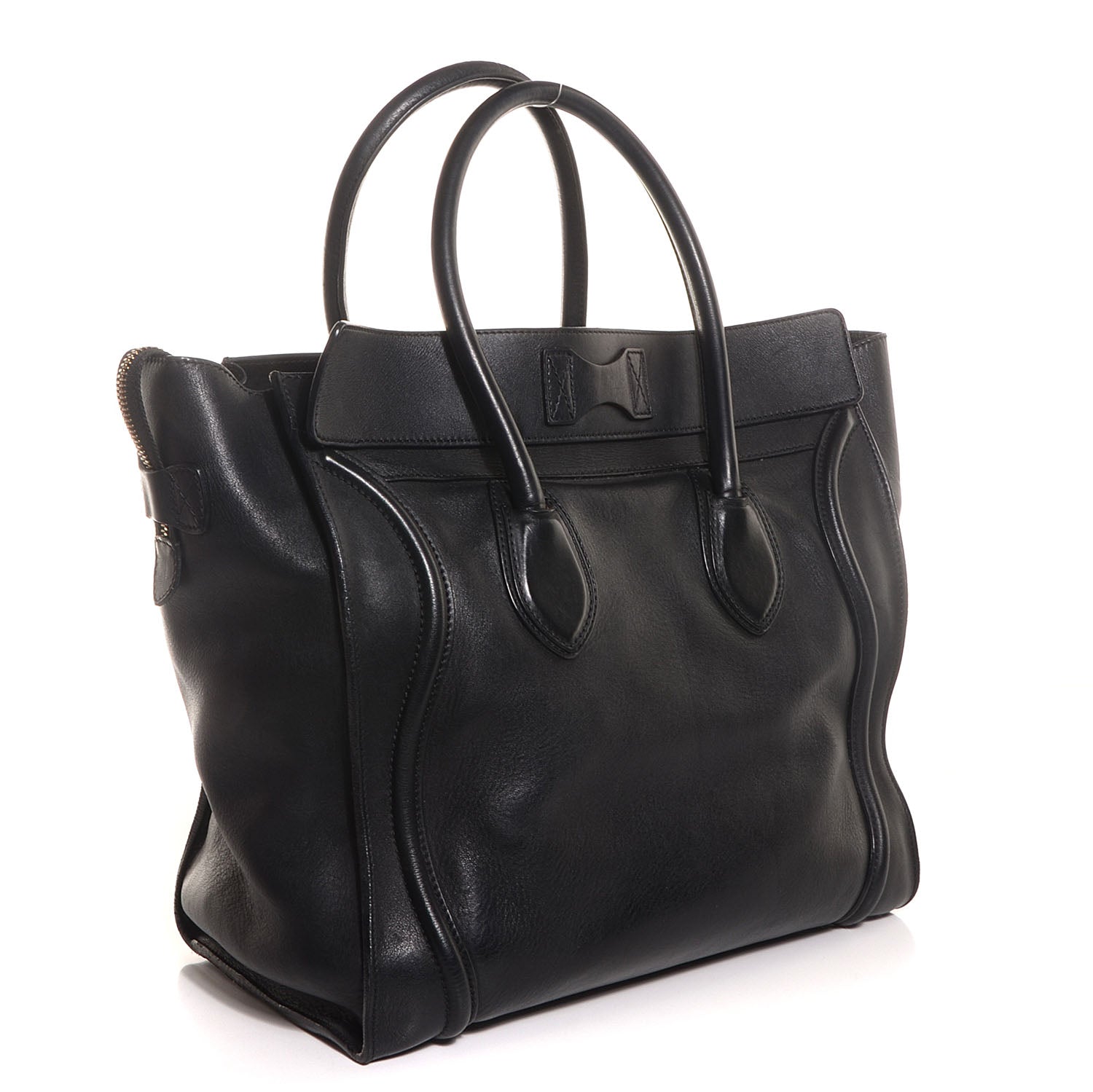 Celine Smooth Calfskin Medium Luggage Black 3 of 9