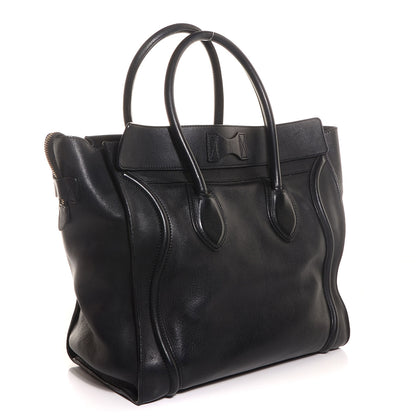 Celine Smooth Calfskin Medium Luggage Black 3 of 9