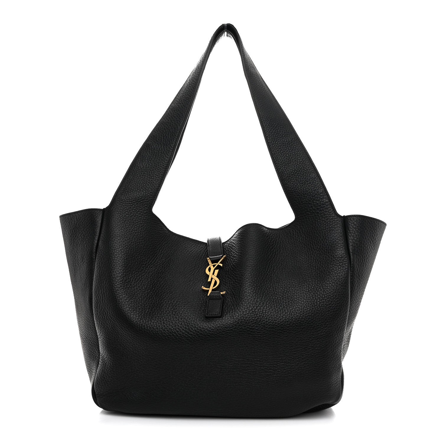 Saint Laurent Grained Deerskin Bea Tote Black 1 of 11