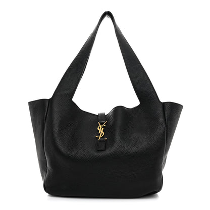 Saint Laurent Grained Deerskin Bea Tote Black 1 of 11