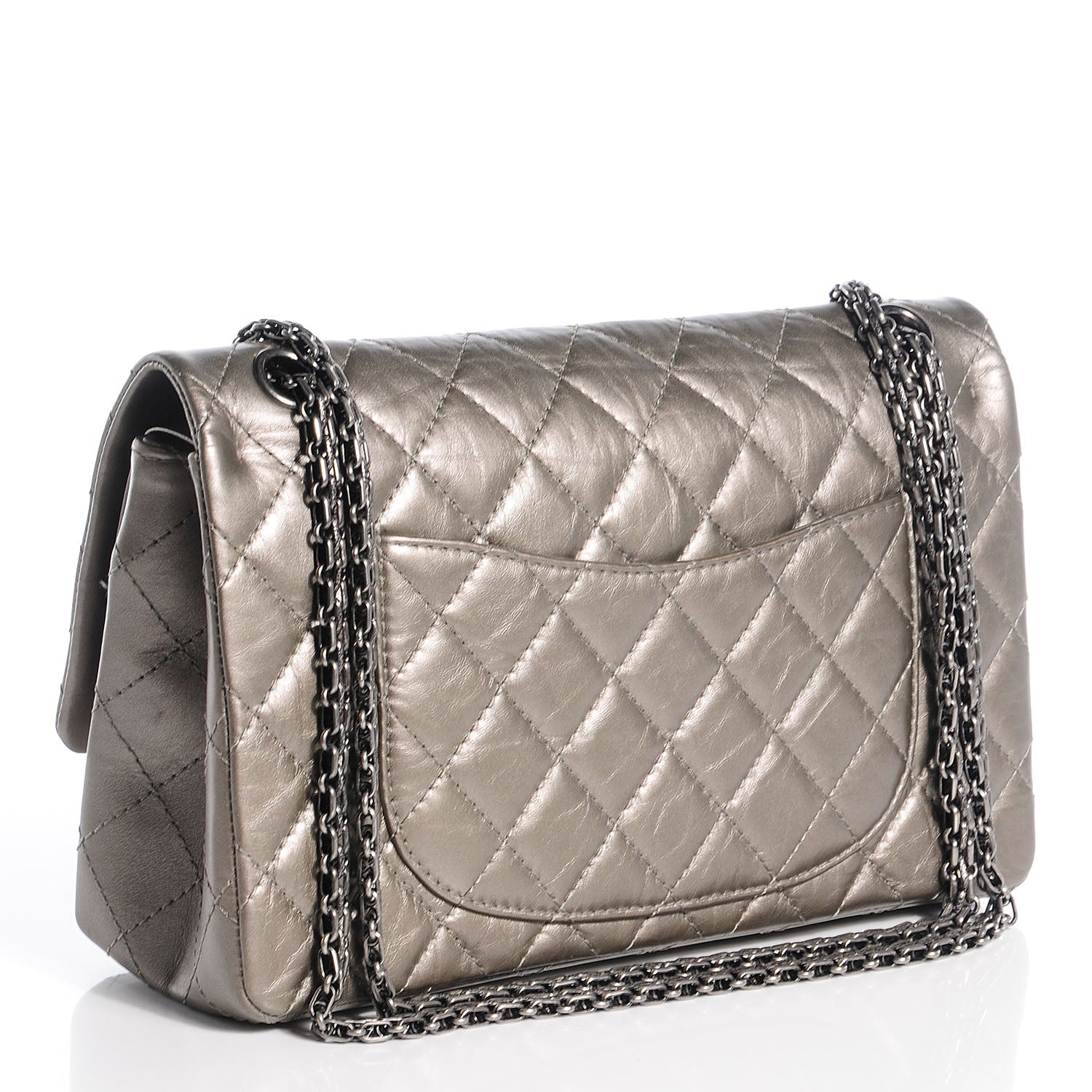 Chanel Aged Calfskin 2.55 Reissue 226 Flap Metallic Light Gold 3 of 9