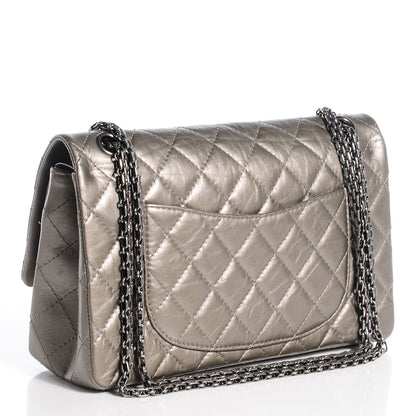 Chanel Aged Calfskin 2.55 Reissue 226 Flap Metallic Light Gold 3 of 9