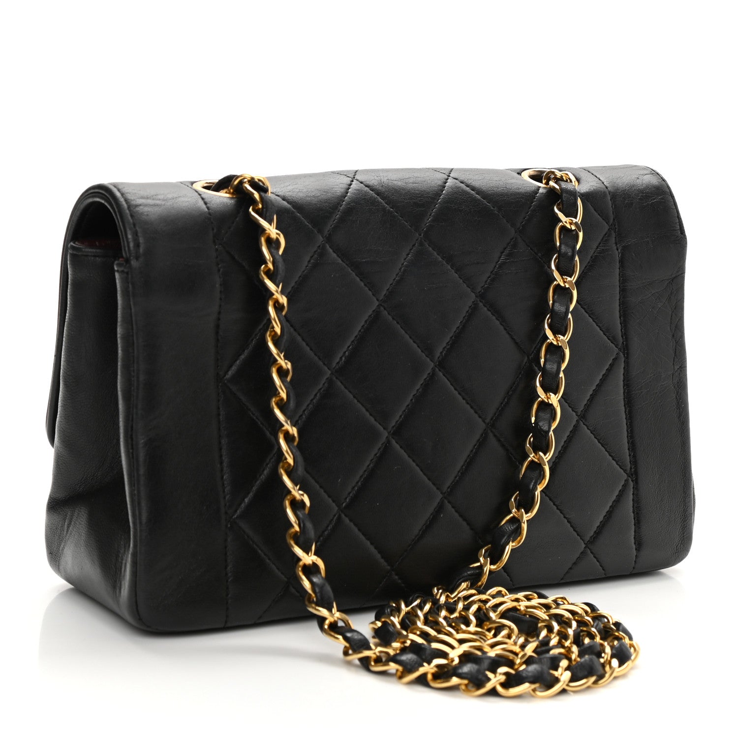 Chanel Lambskin Quilted Small Single Flap Black 3 of 13