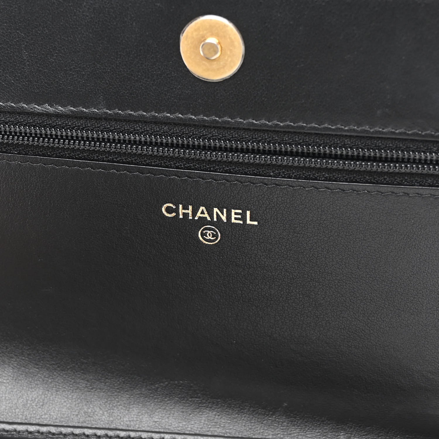Chanel Caviar Quilted Boy Wallet On Chain WOC Black 6 of 14