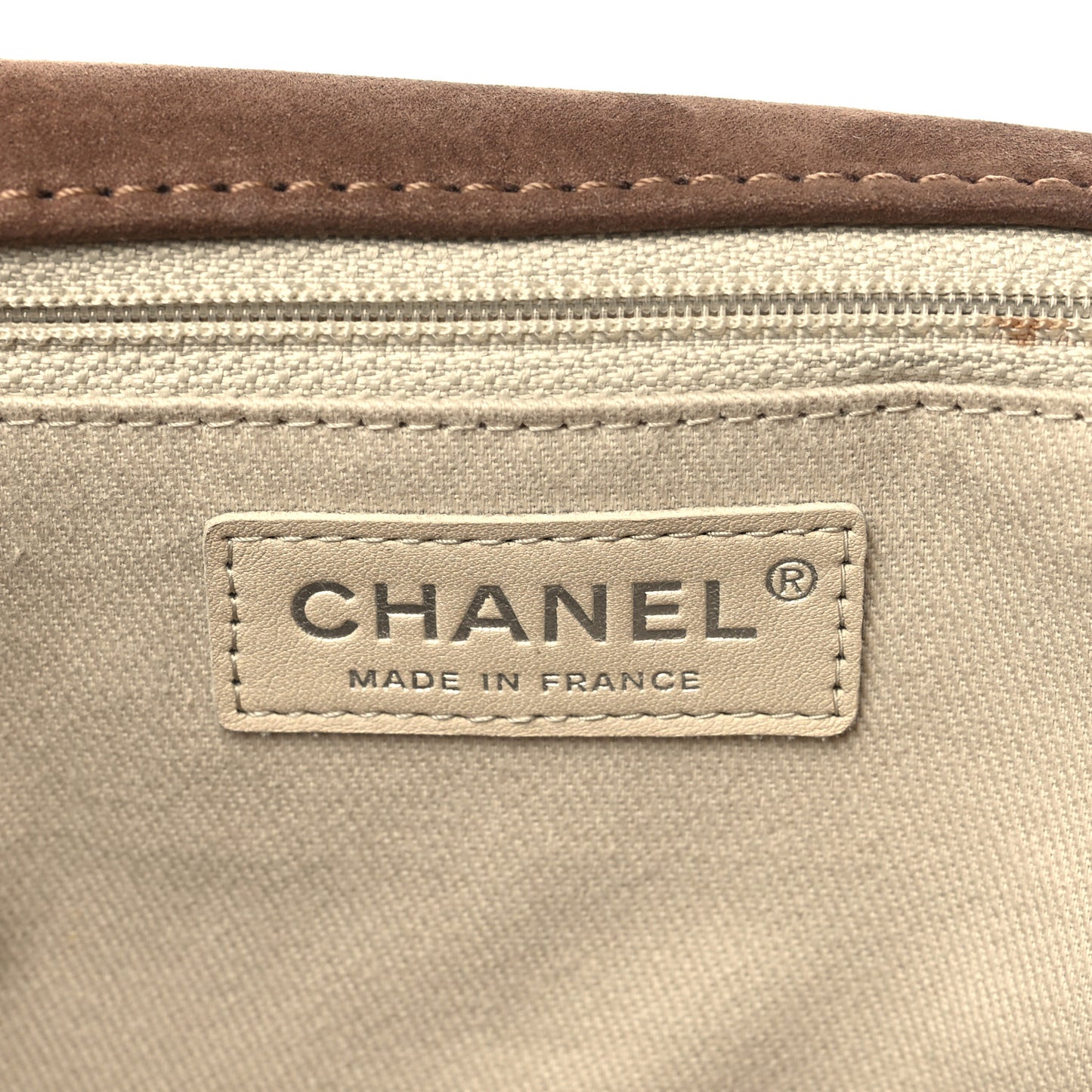Ultra Soft Suede Calfskin Large Natural Beauty Flap Brown