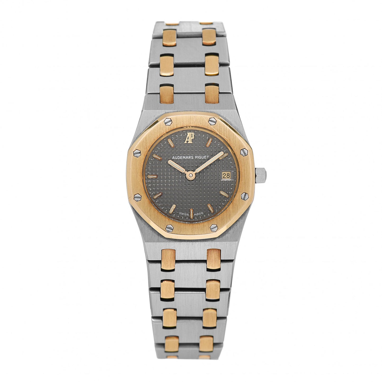Stainless Steel 18K Yellow Gold 25mm Royal Oak Quartz Watch Grey 66270SA.OO.0722SA.01