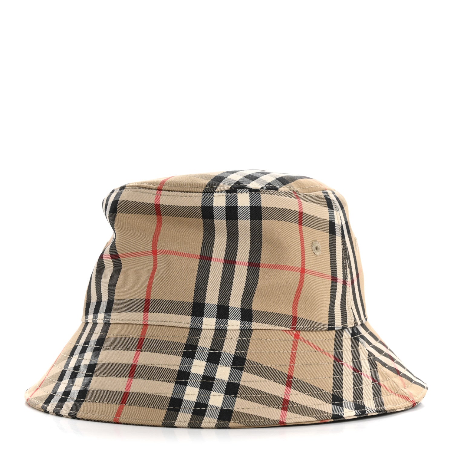 Burberry Technical Cotton Vintage Check Bucket Hat S Archive Beige 1 of 9