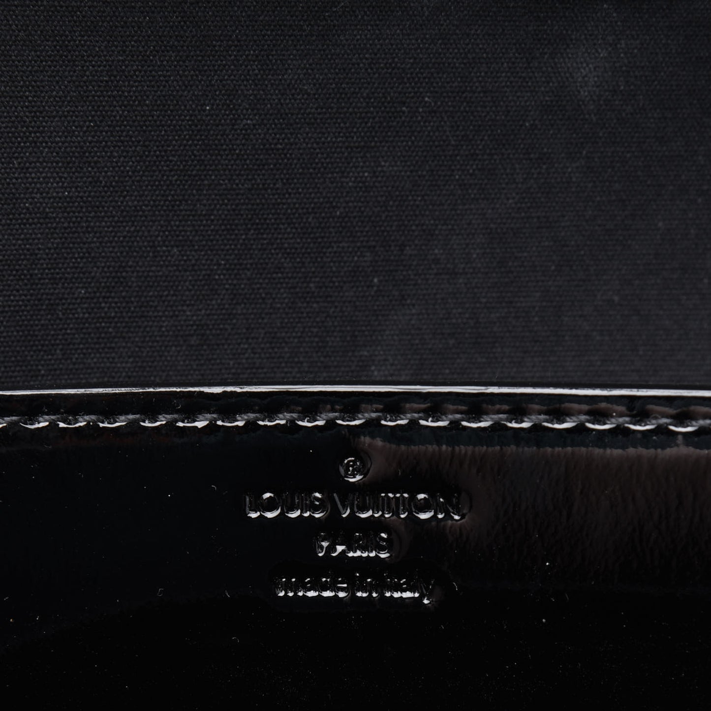 Patent Louise EW Clutch Black