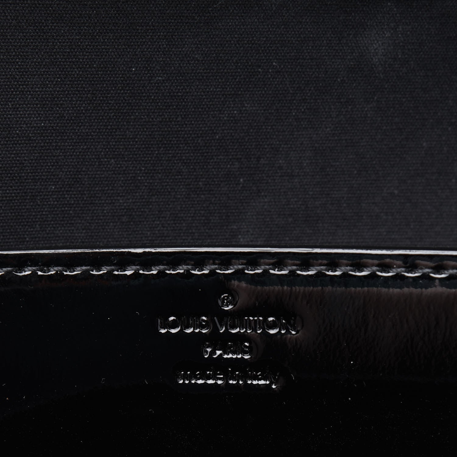 Louis Vuitton Patent Louise EW Clutch Black 6 of 11