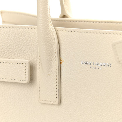 Saint Laurent Grained Calfskin Nano Sac de Jour Dove White 12 of 13
