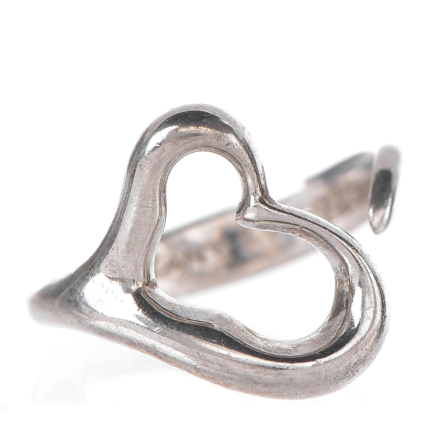Elsa Peretti Sterling Silver Open Heart Ring 52 6
