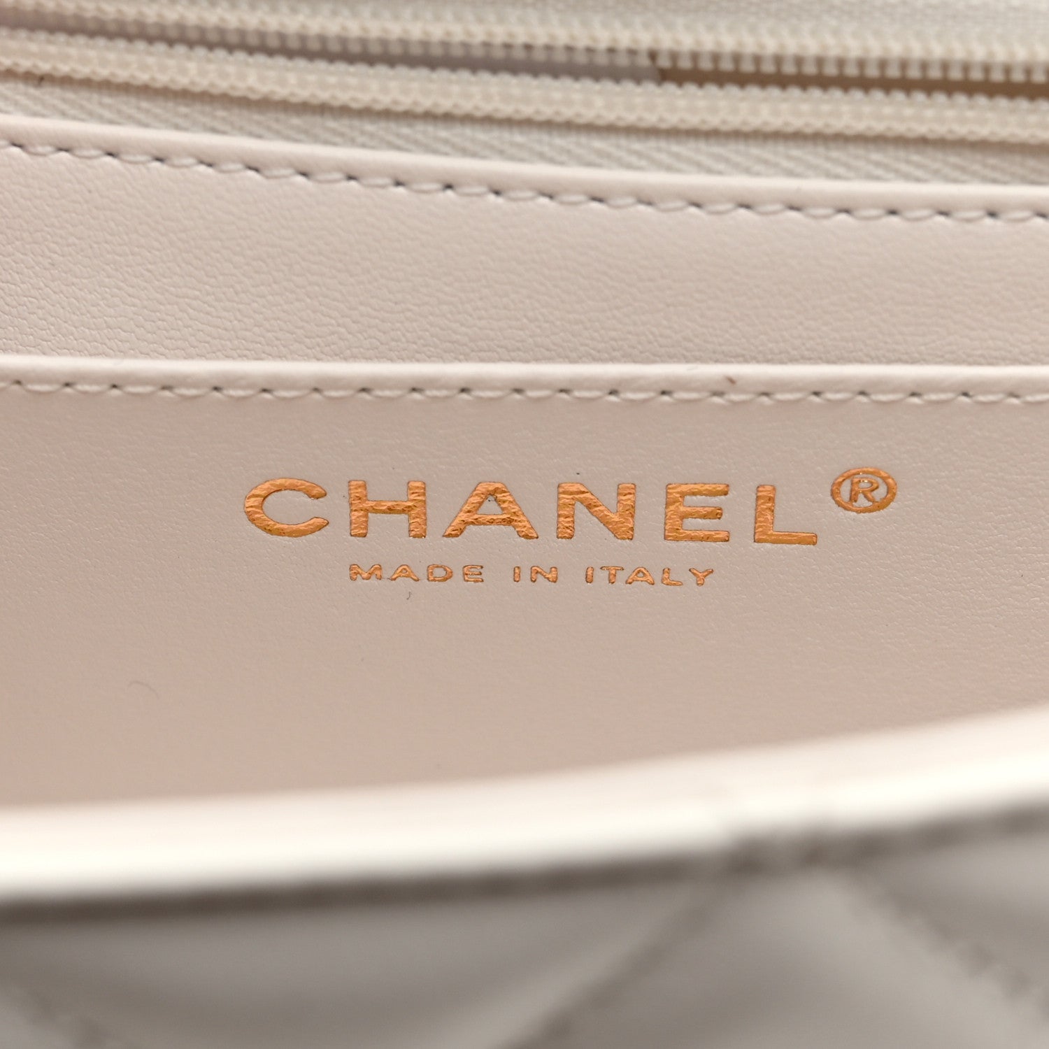 Chanel Lambskin Quilted Resin CC Mini Flap Bag White Black 6 of 10