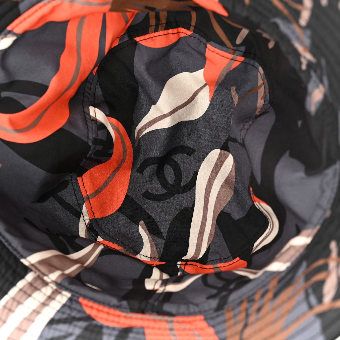 Canvas Reversible CC Bucket Hat S Black Multicolor