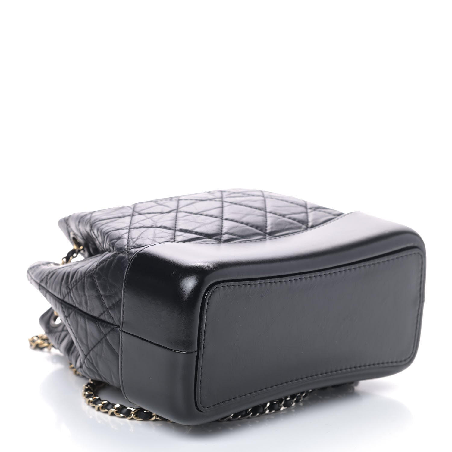 Chanel Aged Calfskin Quilted Small Gabrielle Backpack Black 3 of 8
