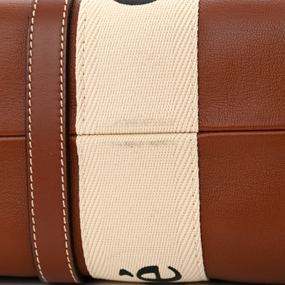 Chloe Calfskin Medium Woody Ribbon Tote Sepia Brown 11 of 13