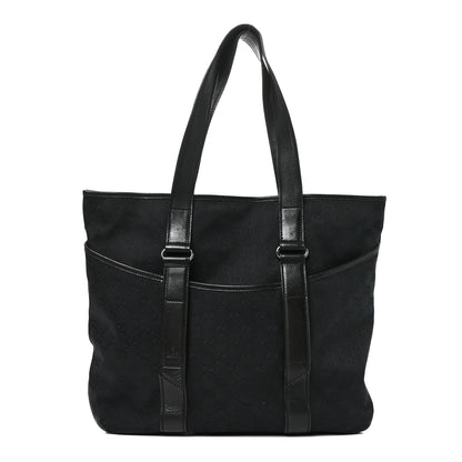 Gucci Monogram Calfskin Perforated Tote Black 1 of 10