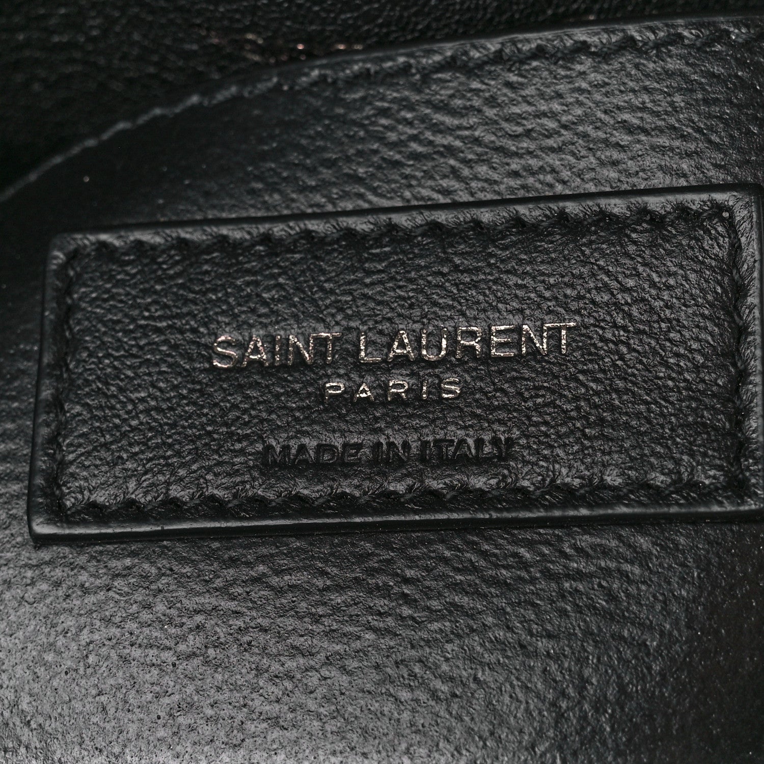 Saint Laurent Sheepskin Matelasse Chevron Monogram Medium College Bag Black 7 of 11