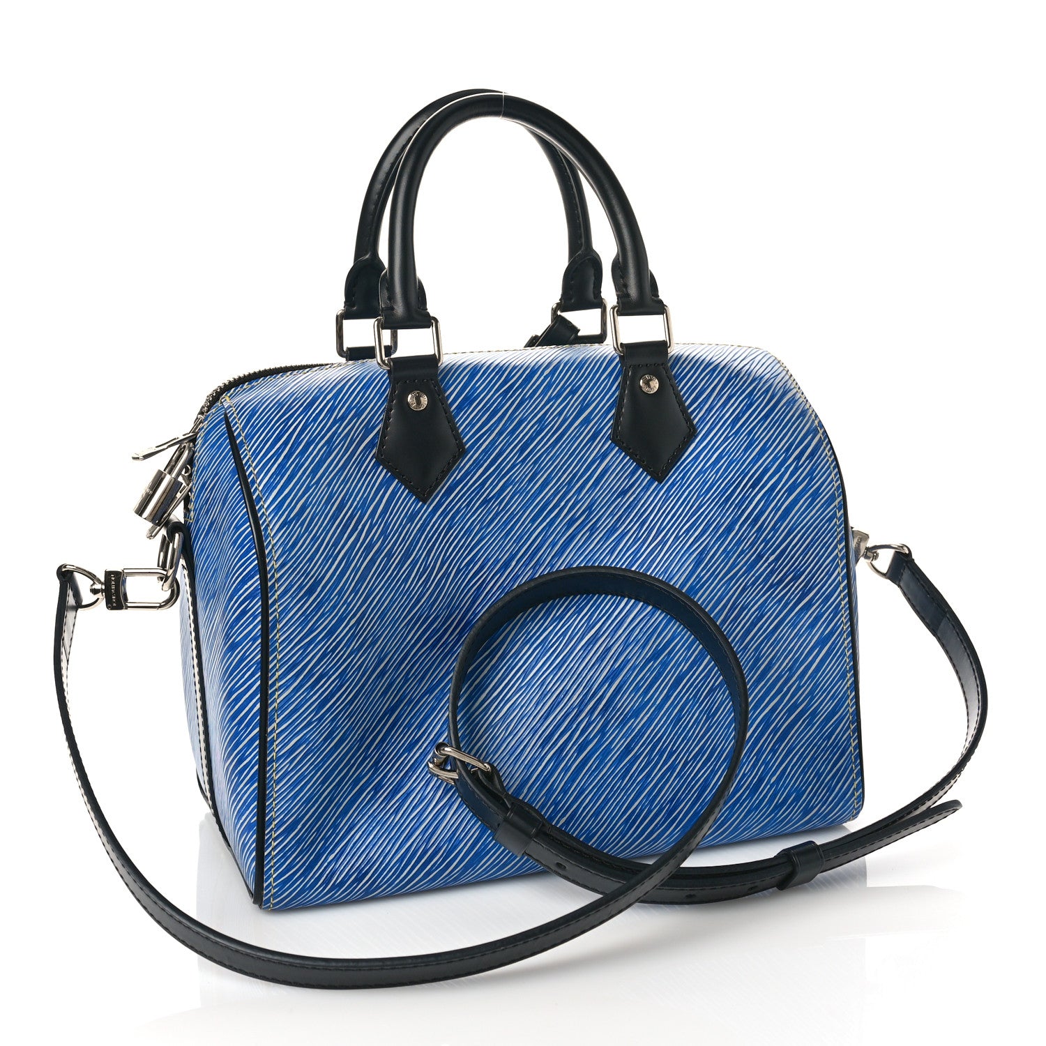 Louis Vuitton Epi Speedy Bandouliere 25 Denim Light 3 of 8