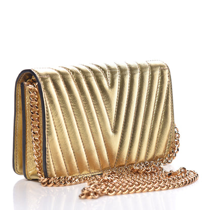 Stella McCartney Metallic Alter Nappa Star Small Flap Shoulder Bag Gold 3 of 10