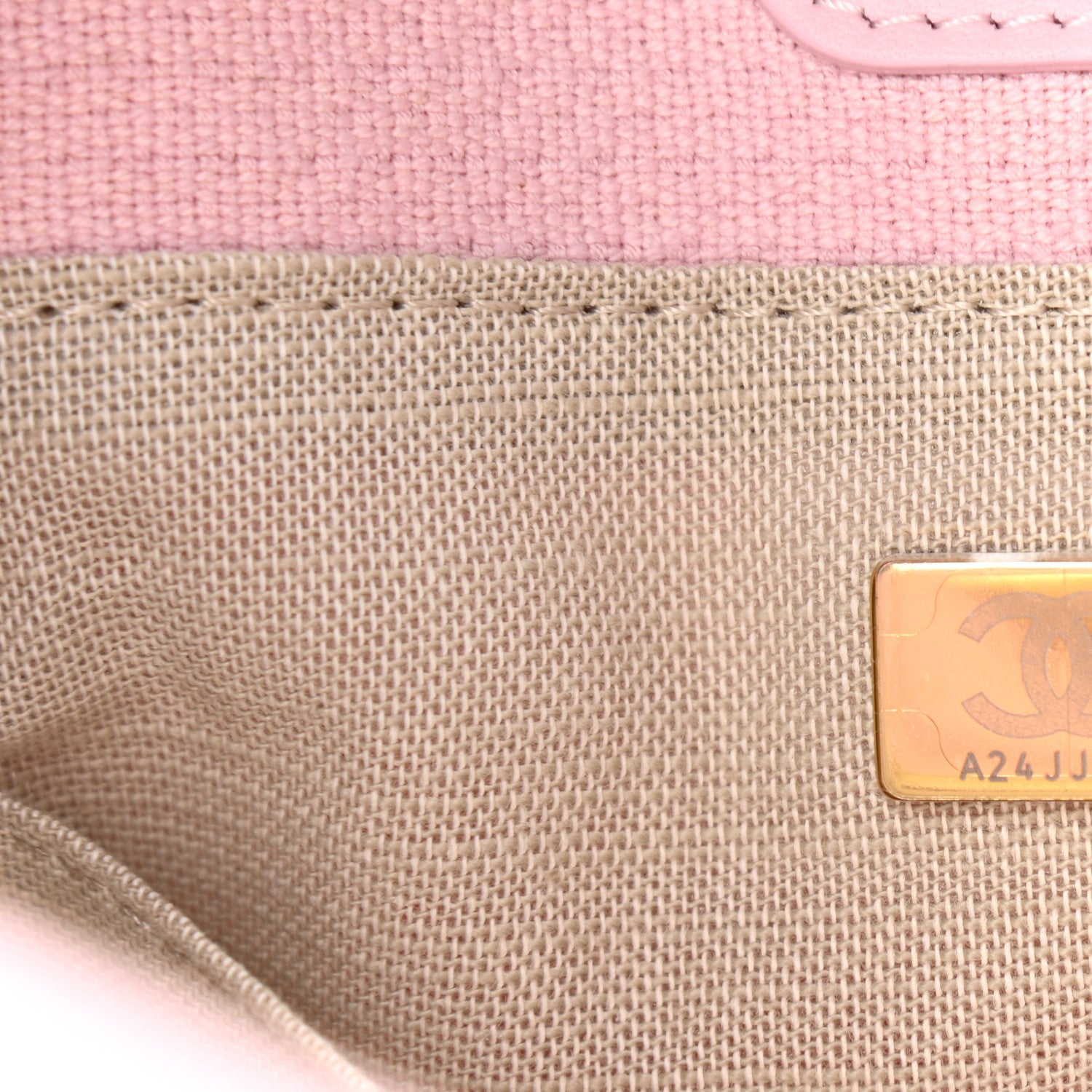 Chanel Mixed Fibers Small Deauville Tote Light Pink 8 of 12