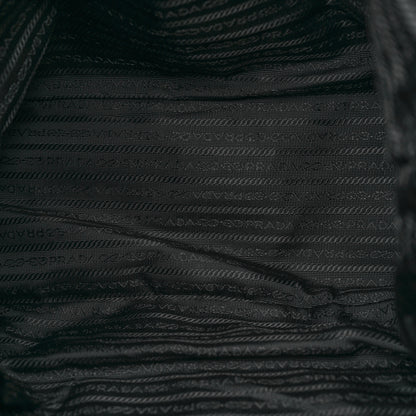 Prada Tessuto Nylon Saffiano Tote Black 5 of 17