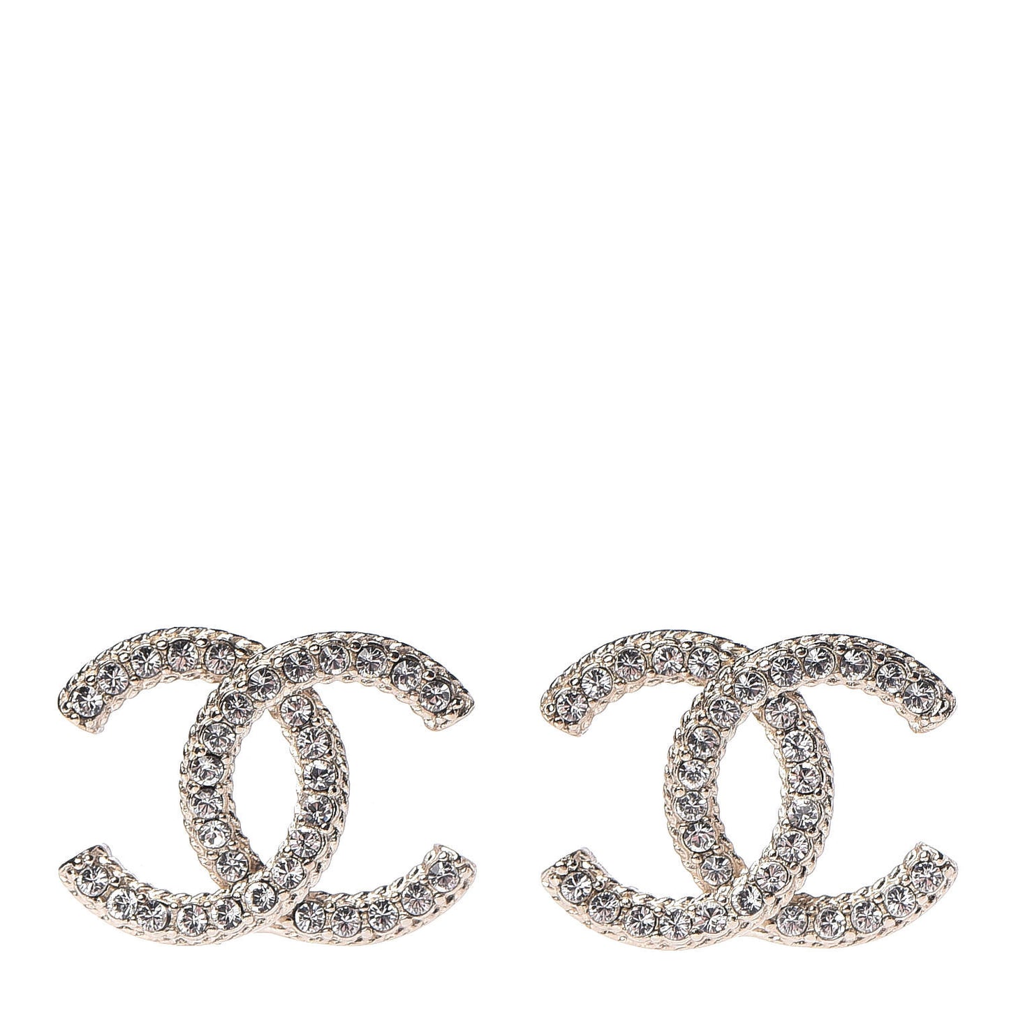 Crystal CC Earrings Gold