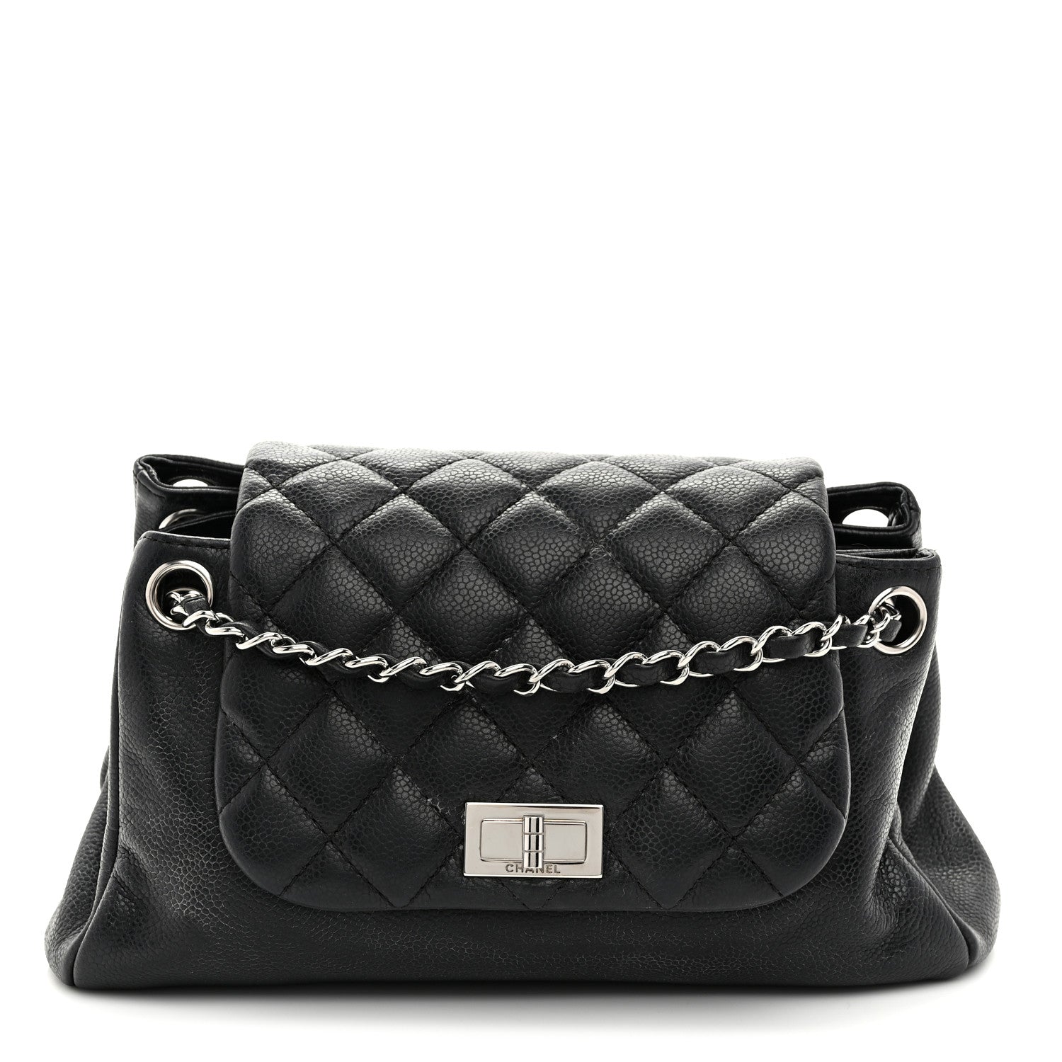 Chanel Caviar Quilted Accordion Mademoiselle Flap Black 1 of 10